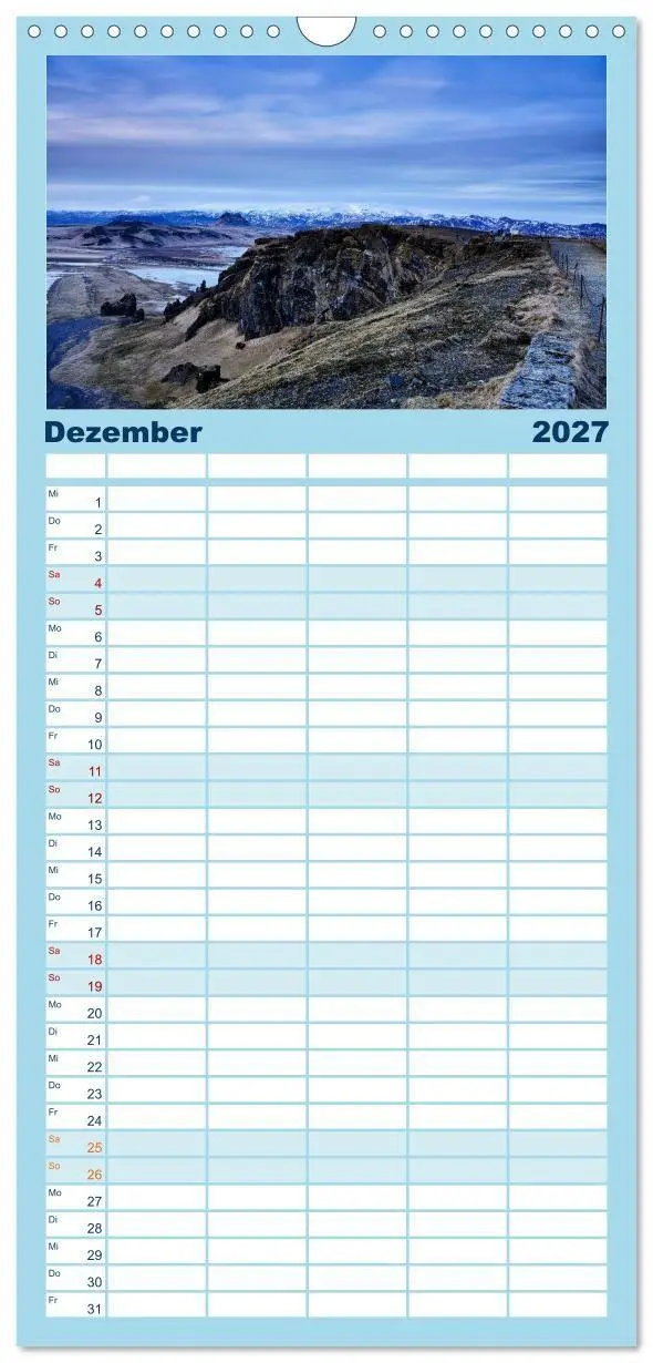 Bild: 9783594316702 | Familienplaner 2027 - Island - faszinierende Landschaften im Süden...