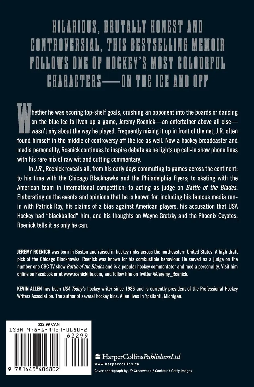 Rückseite: 9781443406802 | J.R. | Jeremy Roenick | Taschenbuch | Paperback | Englisch | 2019
