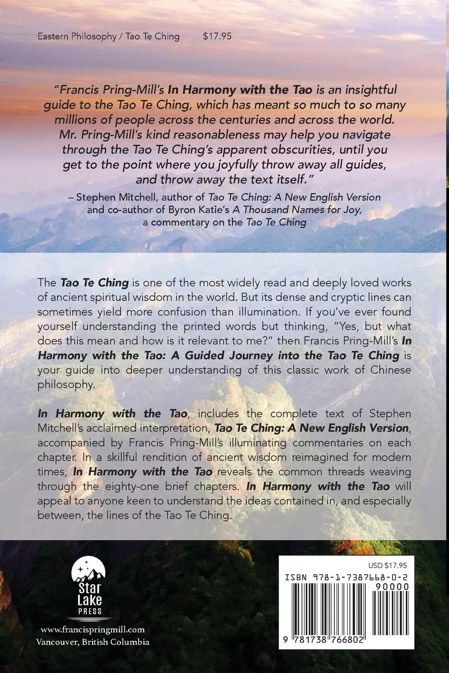 Rückseite: 9781738766802 | In Harmony with the Tao | A Guided Journey into the Tao Te Ching