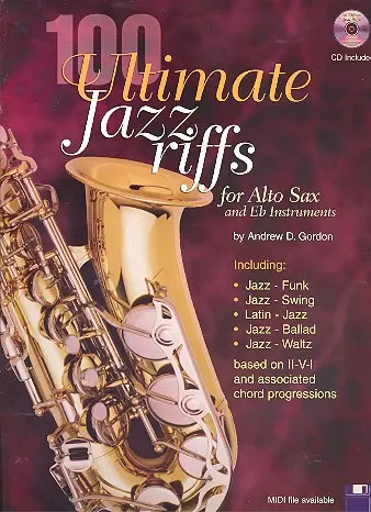 Cover: 9781882146802 | 100 Ultimate Jazz Riffs | 100 Ultimate Series | Songbuch (Saxophon)