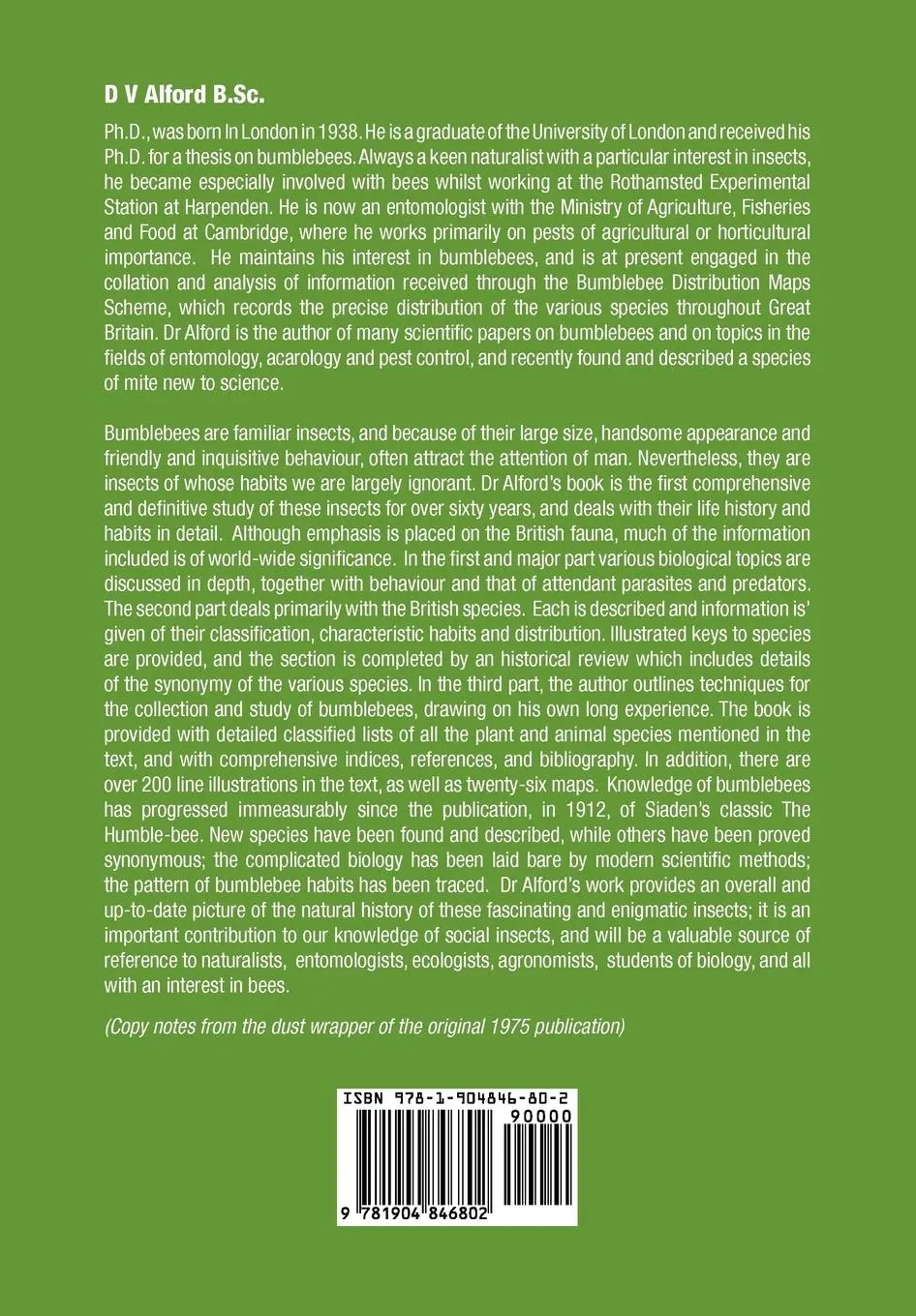Rückseite: 9781904846802 | Bumble Bees | D. V. Alford | Taschenbuch | Kartoniert / Broschiert