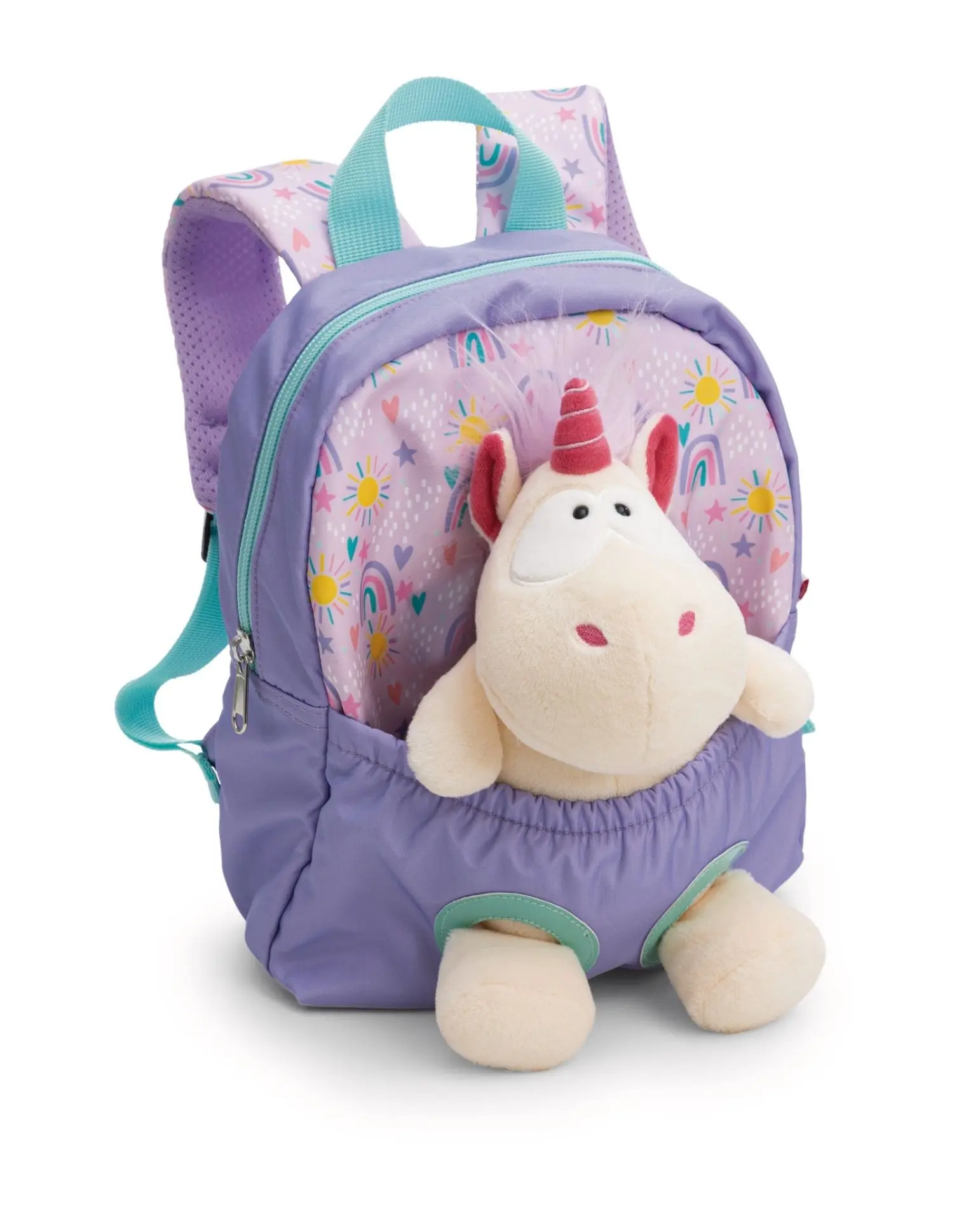 Cover: 4012390626902 | Nici 62690 Rucksack mit Plüschtier 21x26cm Einhorn 25cm lila | 62690