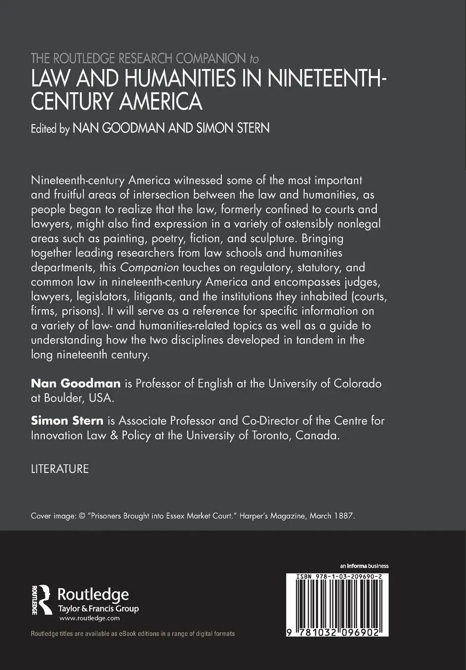 Rückseite: 9781032096902 | The Routledge Research Companion to Law and Humanities in...