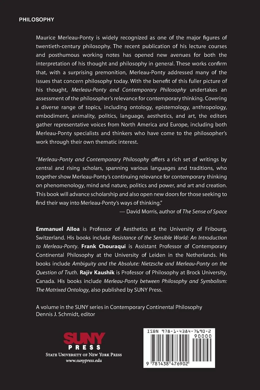 Rückseite: 9781438476902 | Merleau-Ponty and Contemporary Philosophy | Emmanuel Alloa (u. a.)