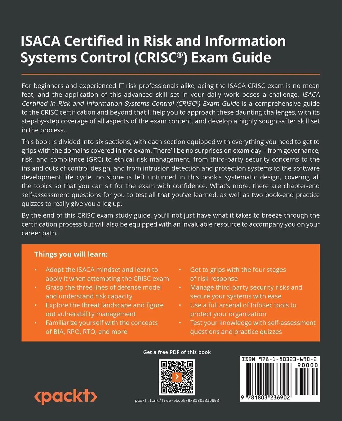 Rückseite: 9781803236902 | ISACA Certified in Risk and Information Systems Control (CRISC®)...