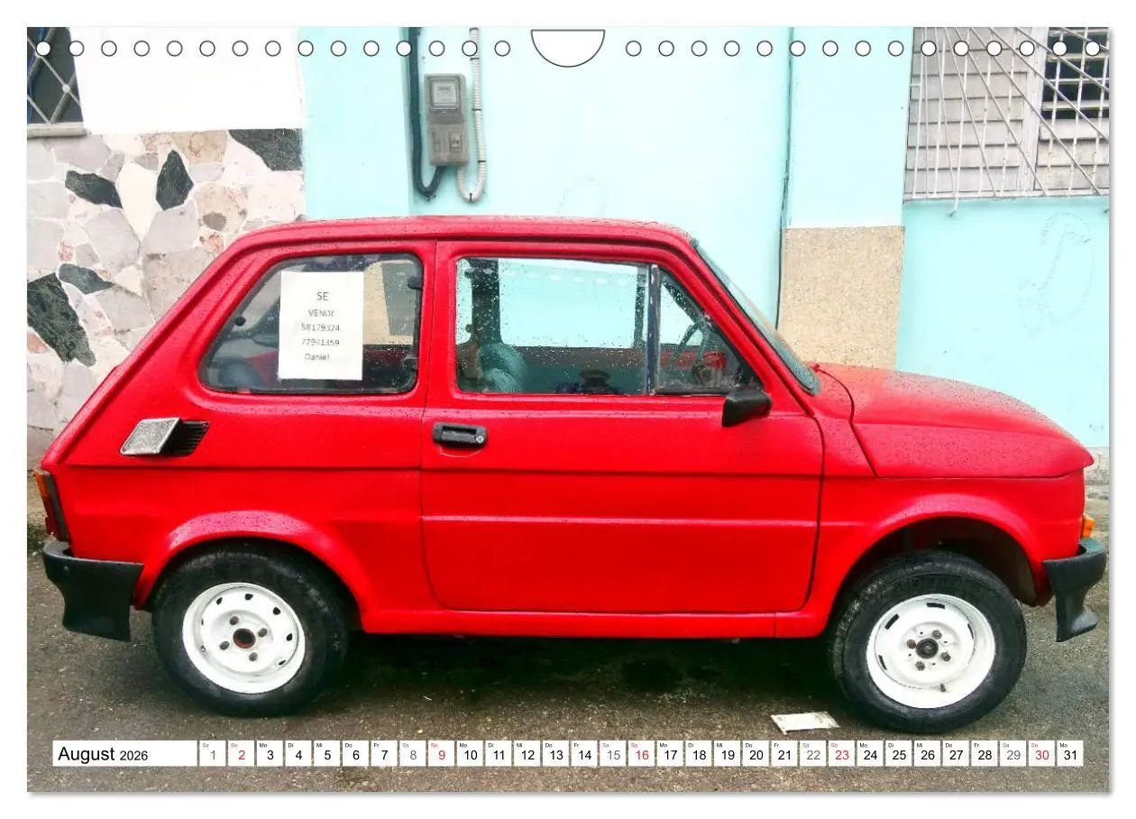 Bild: 9783457776902 | Polski Fiat 126p - Kult auf Kuba (Wandkalender 2026 DIN A4 quer),...