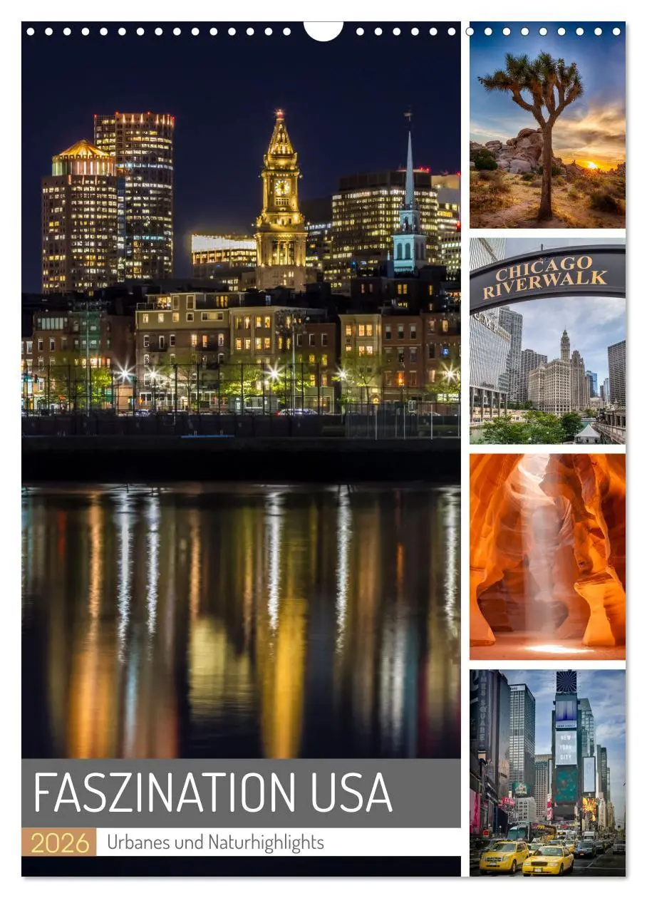 Cover: 9783516316902 | FASZINATION USA Urbanes und Naturhighlights (Wandkalender 2026 DIN...