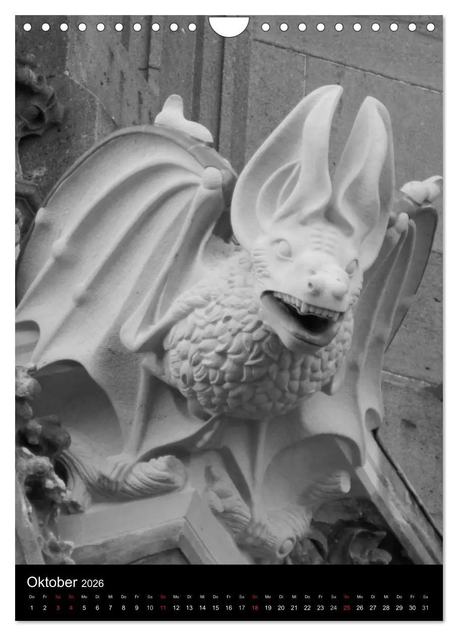 Bild: 9783516486902 | Wasserspeier am Ulmer Münster (Wandkalender 2026 DIN A4 hoch),...