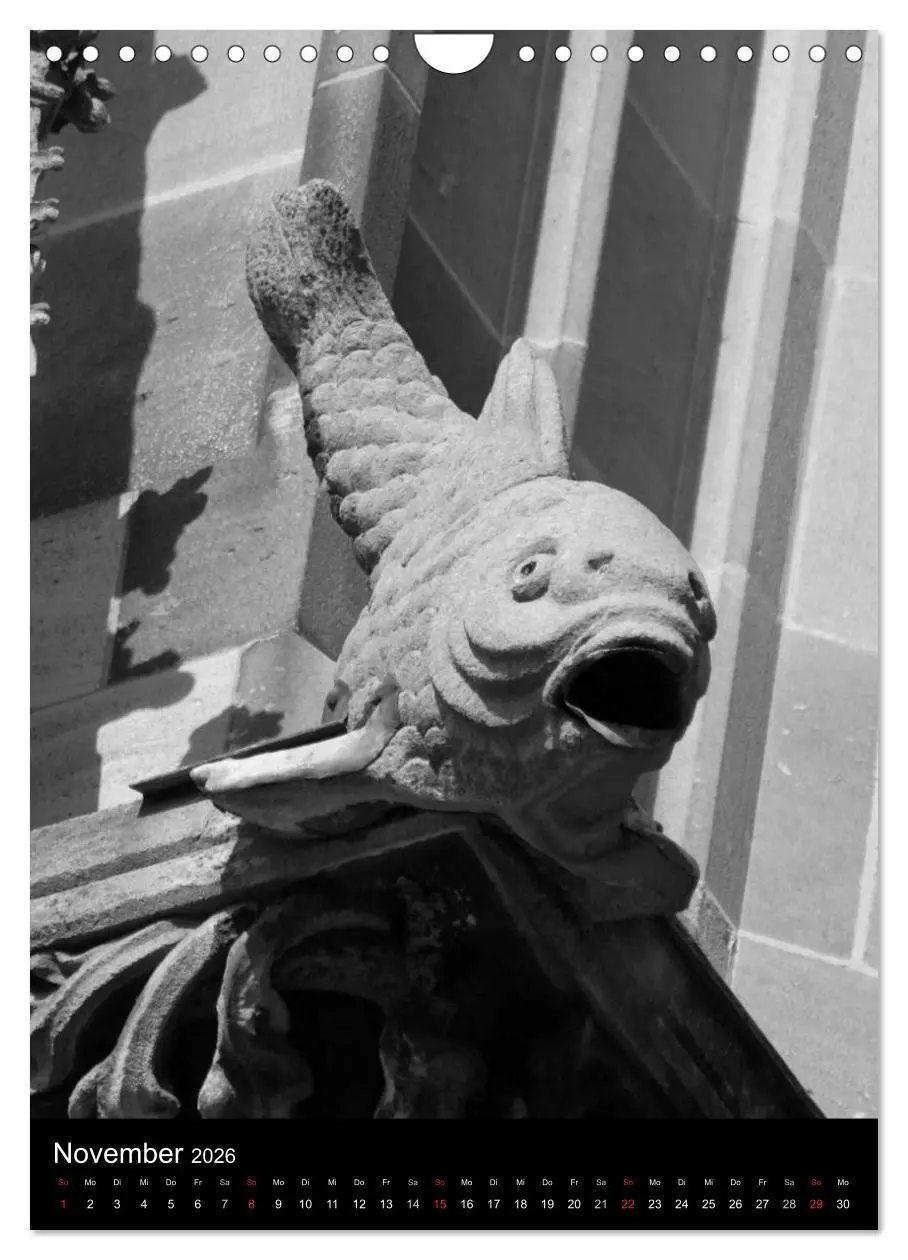 Bild: 9783516486902 | Wasserspeier am Ulmer Münster (Wandkalender 2026 DIN A4 hoch),...