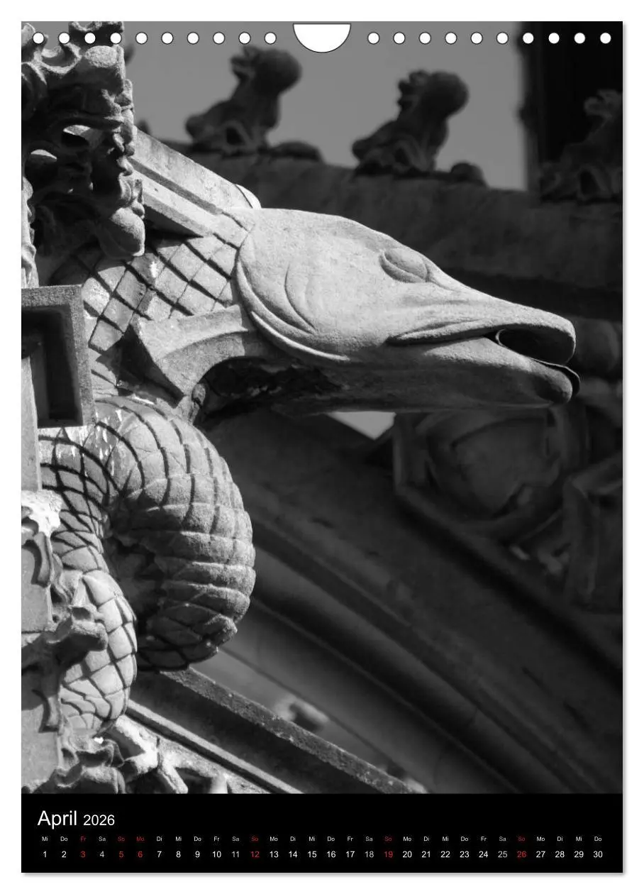 Bild: 9783516486902 | Wasserspeier am Ulmer Münster (Wandkalender 2026 DIN A4 hoch),...