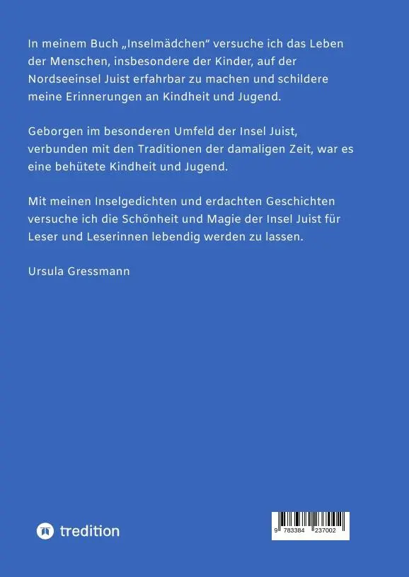 Rückseite: 9783384237002 | Inselmädchen | Ursula Gressmann | Buch | HC gerader Rücken kaschiert