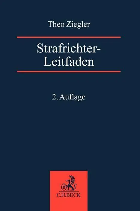 Cover: 9783406797002 | Strafrichter-Leitfaden | Theo Ziegler | Taschenbuch | XIX | Deutsch
