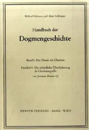 Cover: 9783451007002 | Das Dasein im Glauben. Faszikel.4 | Michael Schmaus (u. a.) | Buch