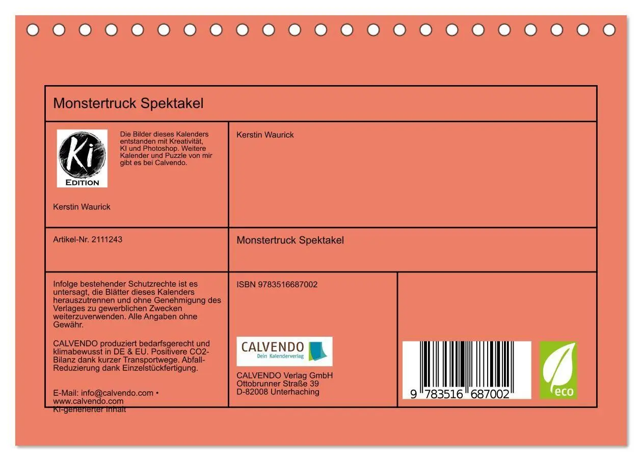 Bild: 9783516687002 | Monstertruck Spektakel (Tischkalender 2026 DIN A5 quer), CALVENDO...