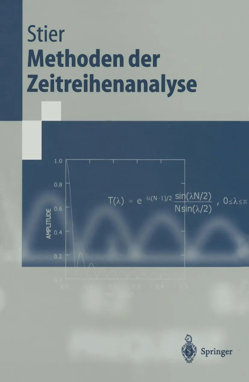 Cover: 9783540417002 | Methoden der Zeitreihenanalyse | Winfried Stier | Taschenbuch | xii