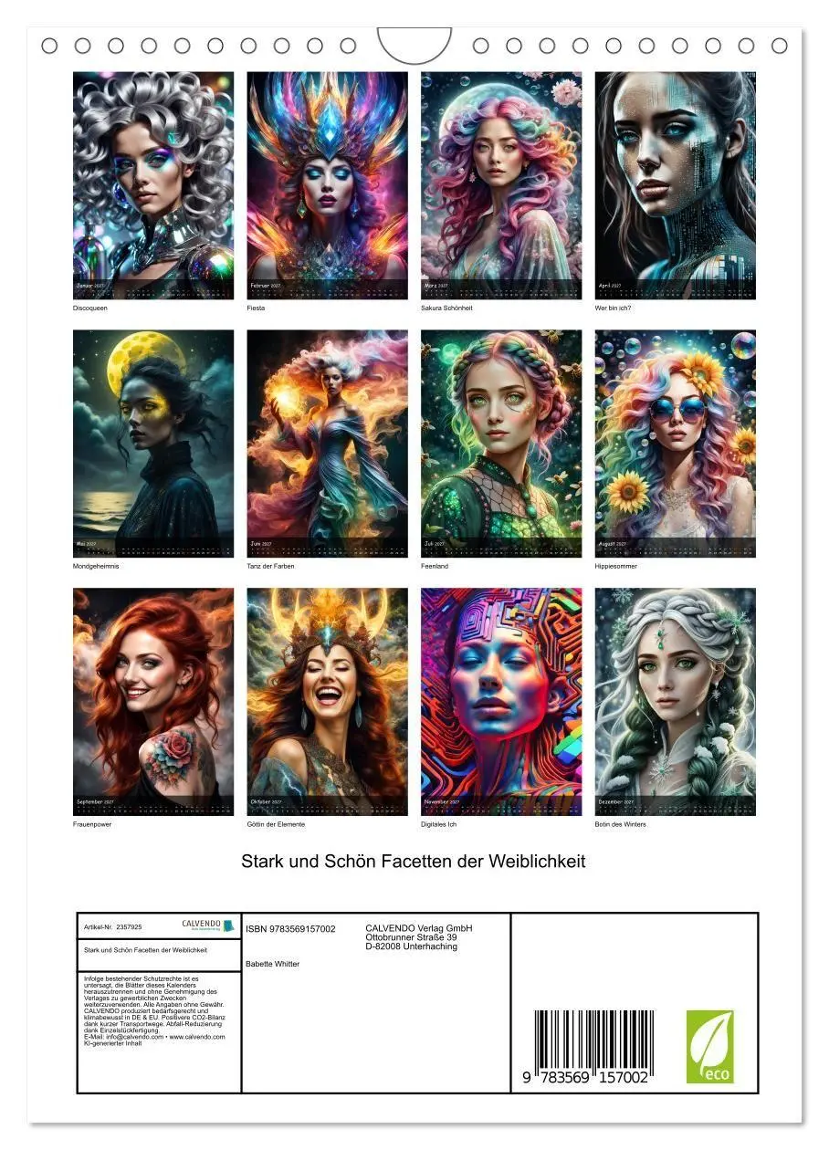 Bild: 9783569157002 | Stark und Schön Facetten der Weiblichkeit (Wandkalender 2027 DIN A4...