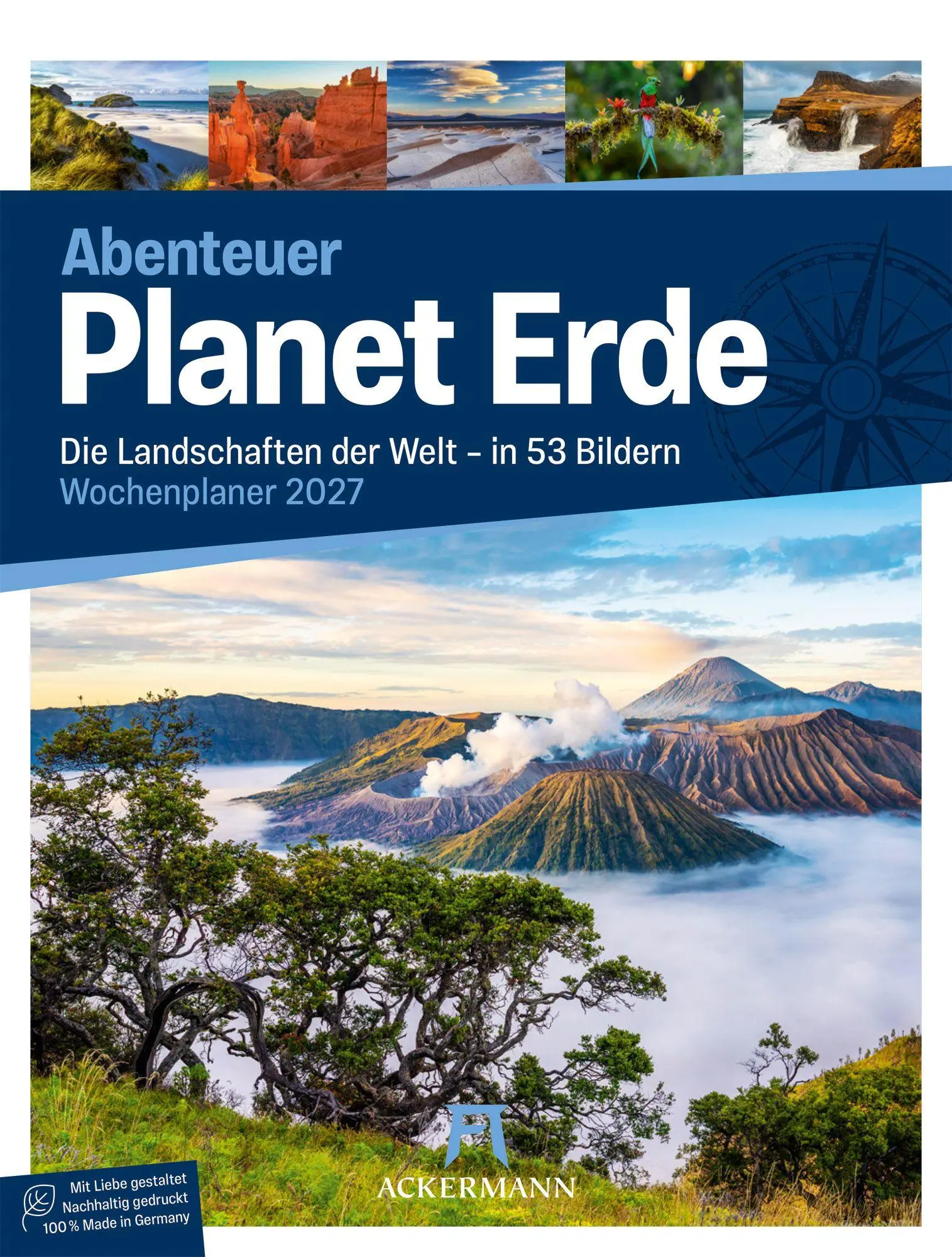 Cover: 9783838437002 | Planet Erde Wochenplaner Kalender 2027 Landschaften der Welt | GmbH