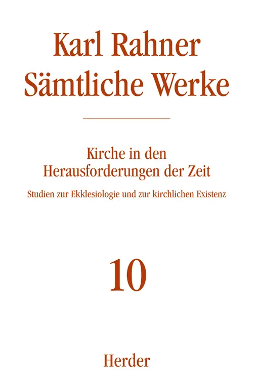 Cover: 9783451237102 | Karl Rahner Sämtliche Werke | Karl Rahner | Buch | Deutsch | Benziger