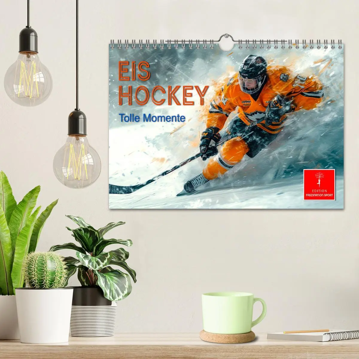 Bild: 9783457347102 | Eishockey - tolle Momente (Wandkalender 2026 DIN A4 quer), CALVENDO...