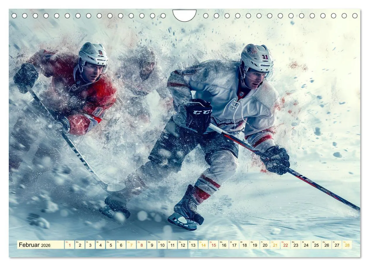 Bild: 9783457347102 | Eishockey - tolle Momente (Wandkalender 2026 DIN A4 quer), CALVENDO...