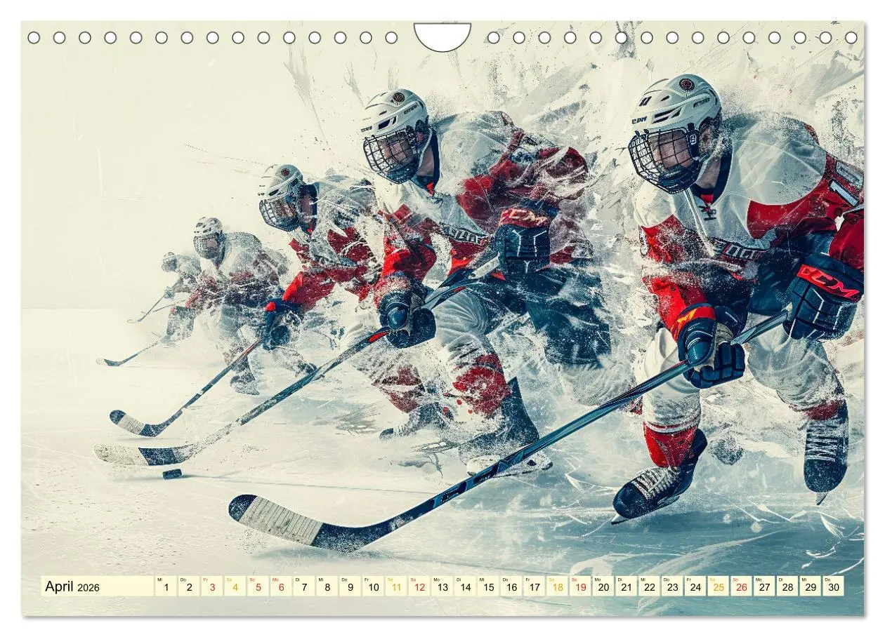 Bild: 9783457347102 | Eishockey - tolle Momente (Wandkalender 2026 DIN A4 quer), CALVENDO...