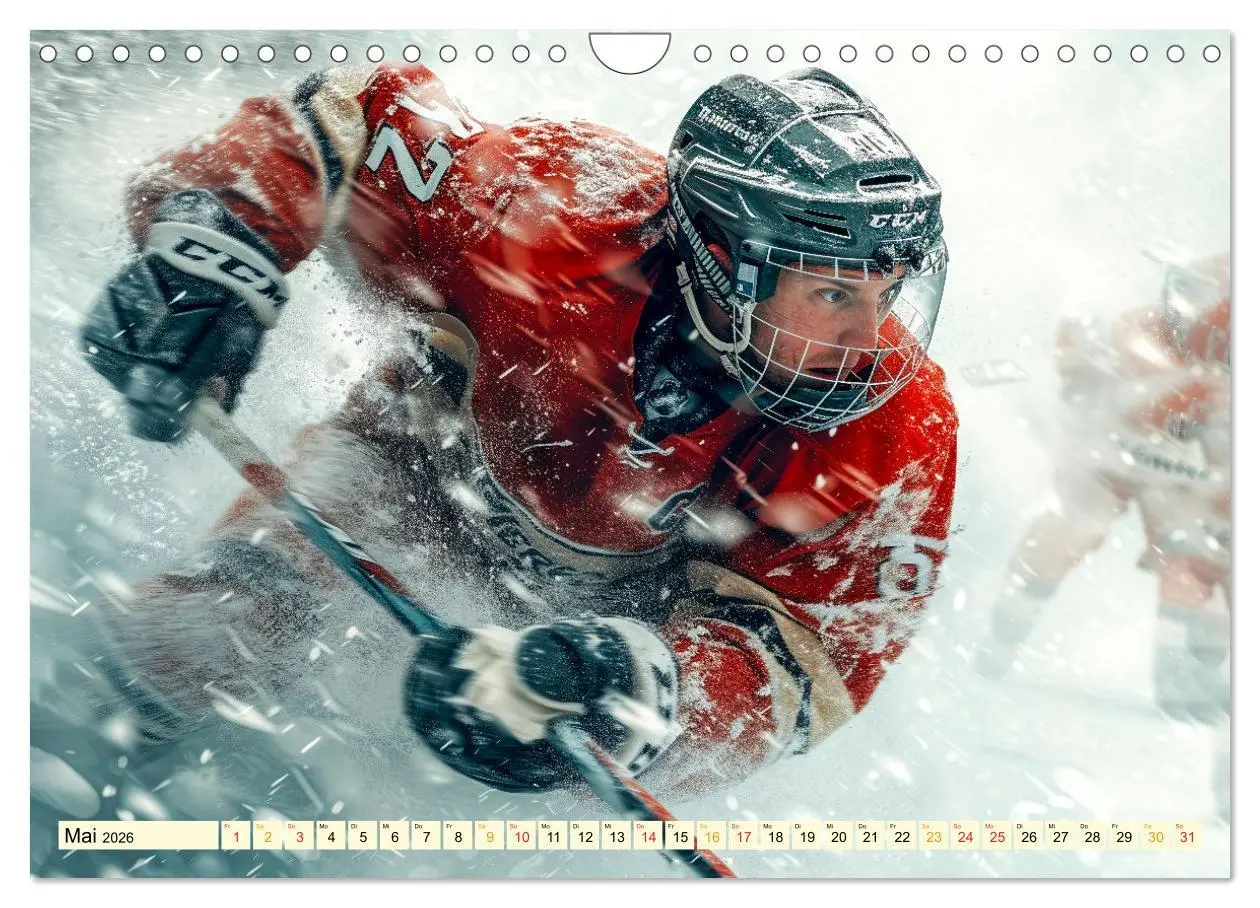 Bild: 9783457347102 | Eishockey - tolle Momente (Wandkalender 2026 DIN A4 quer), CALVENDO...