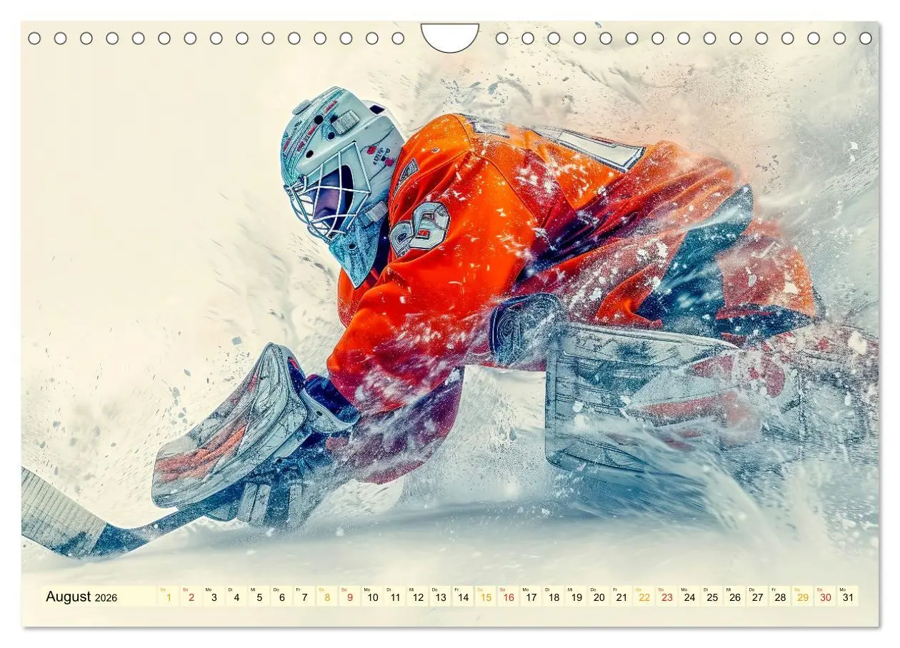 Bild: 9783457347102 | Eishockey - tolle Momente (Wandkalender 2026 DIN A4 quer), CALVENDO...