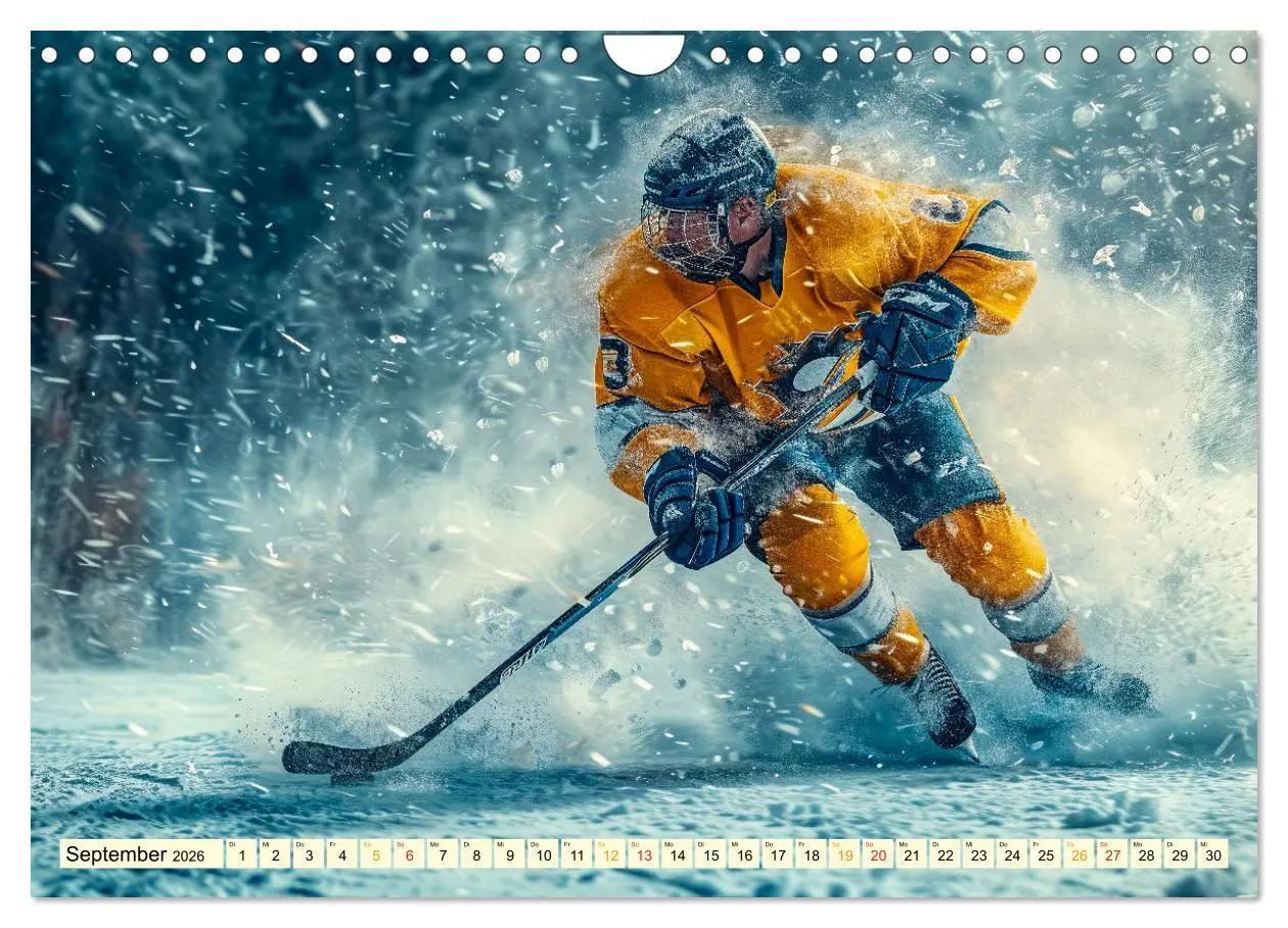 Bild: 9783457347102 | Eishockey - tolle Momente (Wandkalender 2026 DIN A4 quer), CALVENDO...
