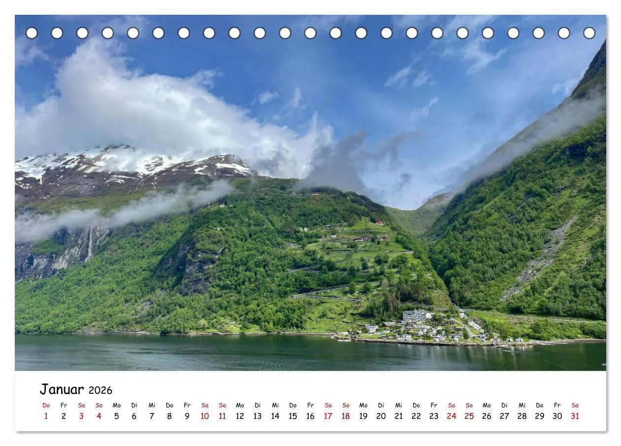 Bild: 9783457417102 | Norwegens wunderschöne Fjorde (Tischkalender 2026 DIN A5 quer),...