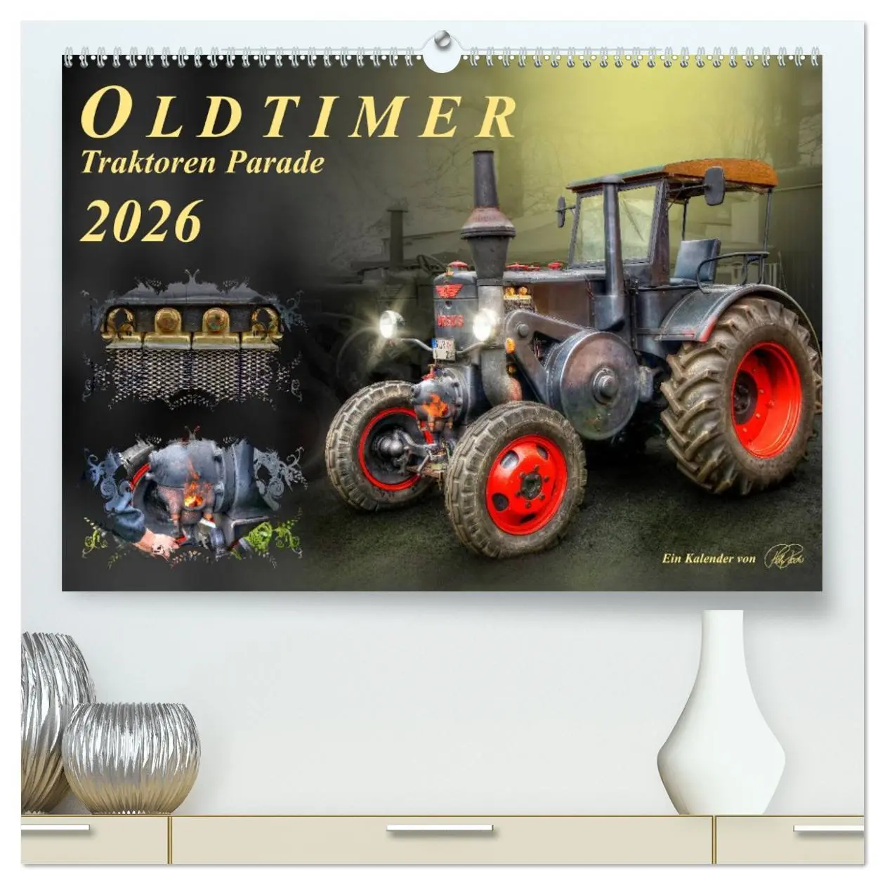 Cover: 9783516057102 | Oldtimer - Traktoren Parade (hochwertiger Premium Wandkalender 2026...