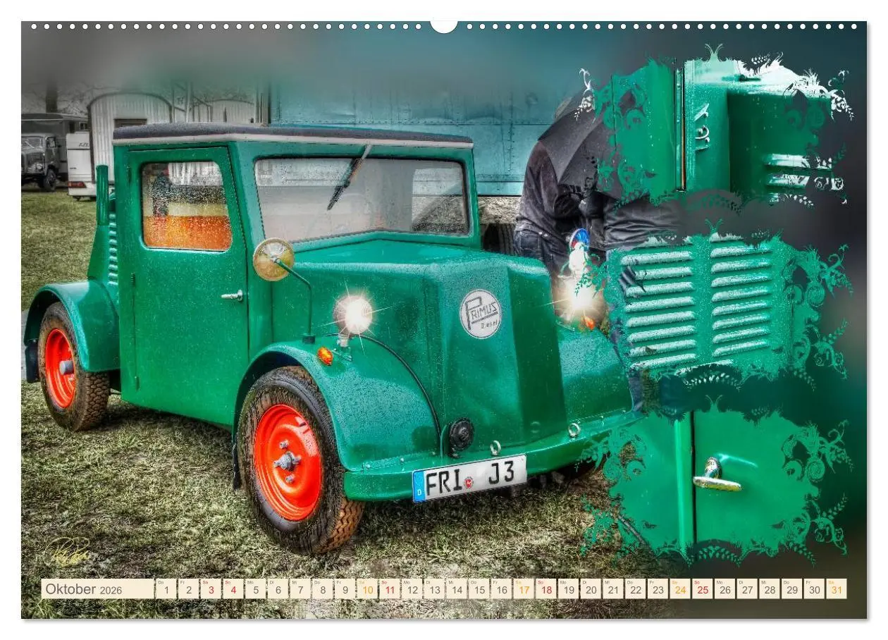 Bild: 9783516057102 | Oldtimer - Traktoren Parade (hochwertiger Premium Wandkalender 2026...