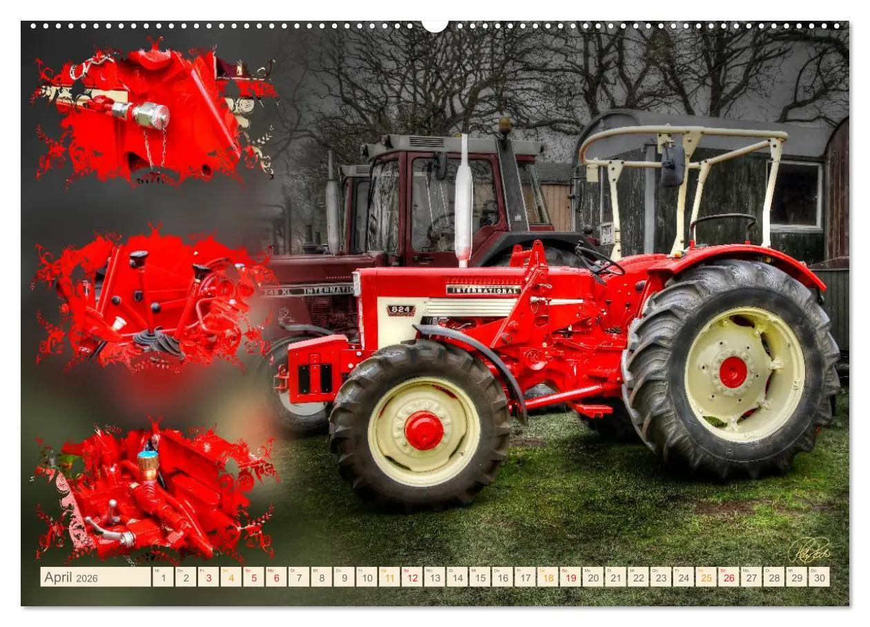 Bild: 9783516057102 | Oldtimer - Traktoren Parade (hochwertiger Premium Wandkalender 2026...