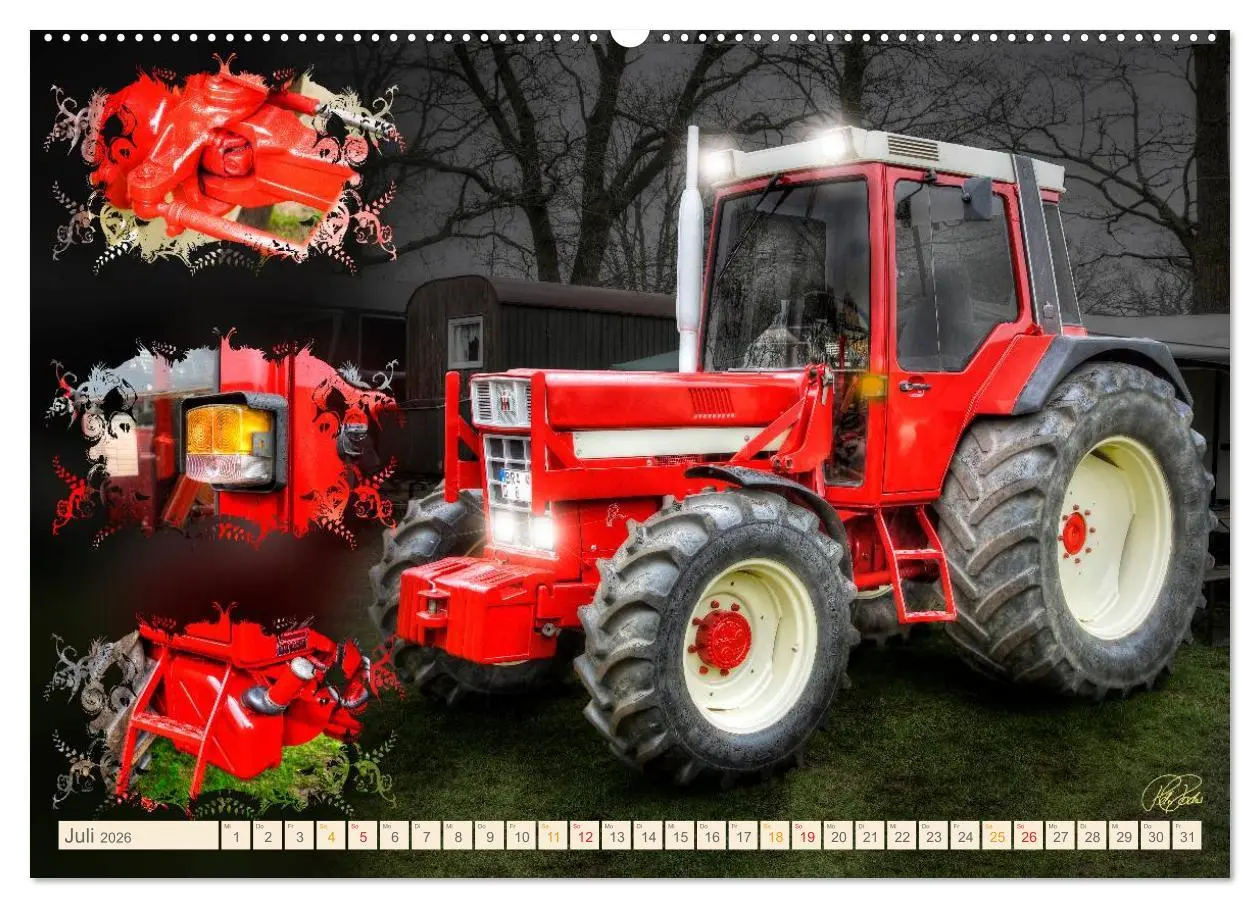 Bild: 9783516057102 | Oldtimer - Traktoren Parade (hochwertiger Premium Wandkalender 2026...