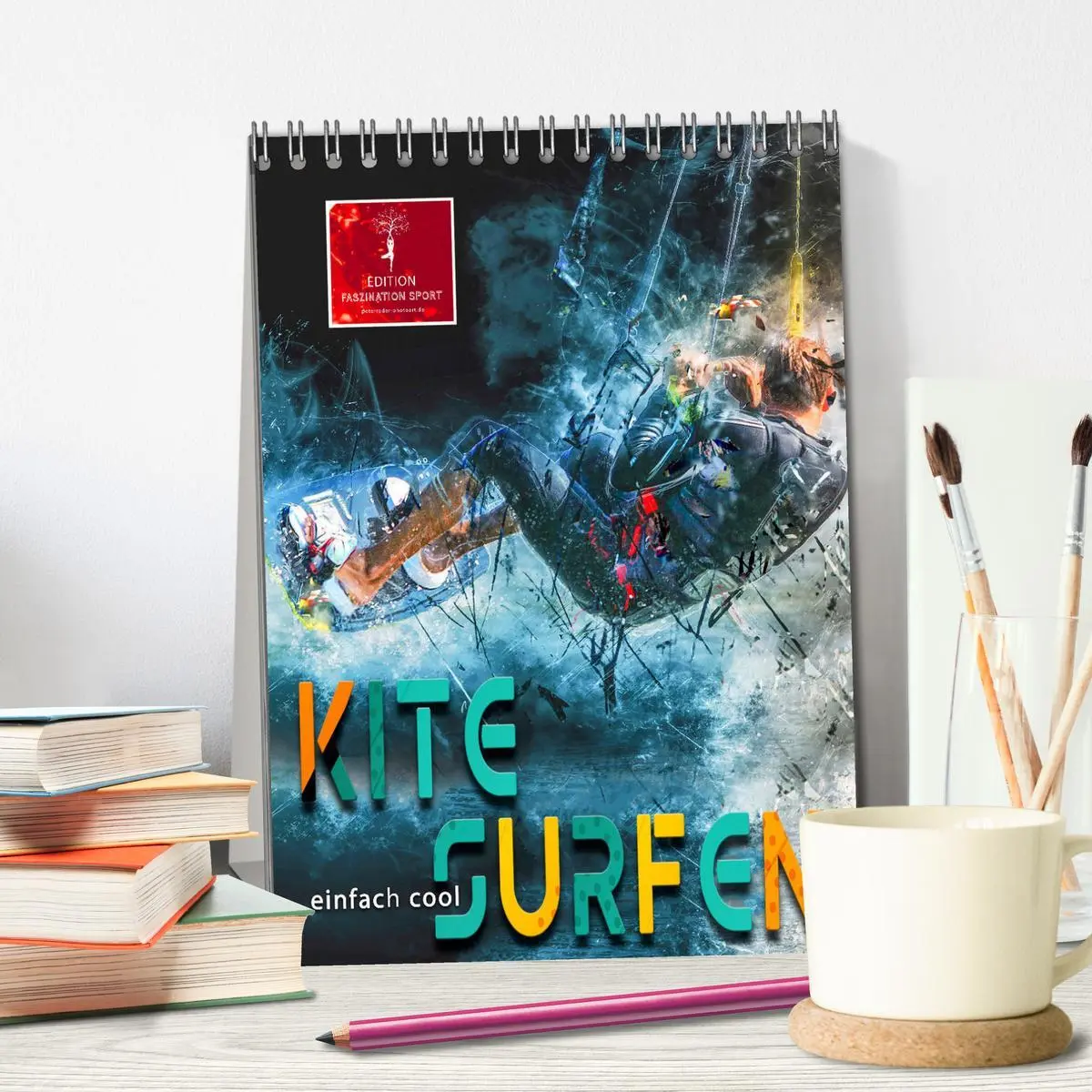 Bild: 9783516367102 | Kitesurfen - einfach cool (Tischkalender 2026 DIN A5 hoch),...