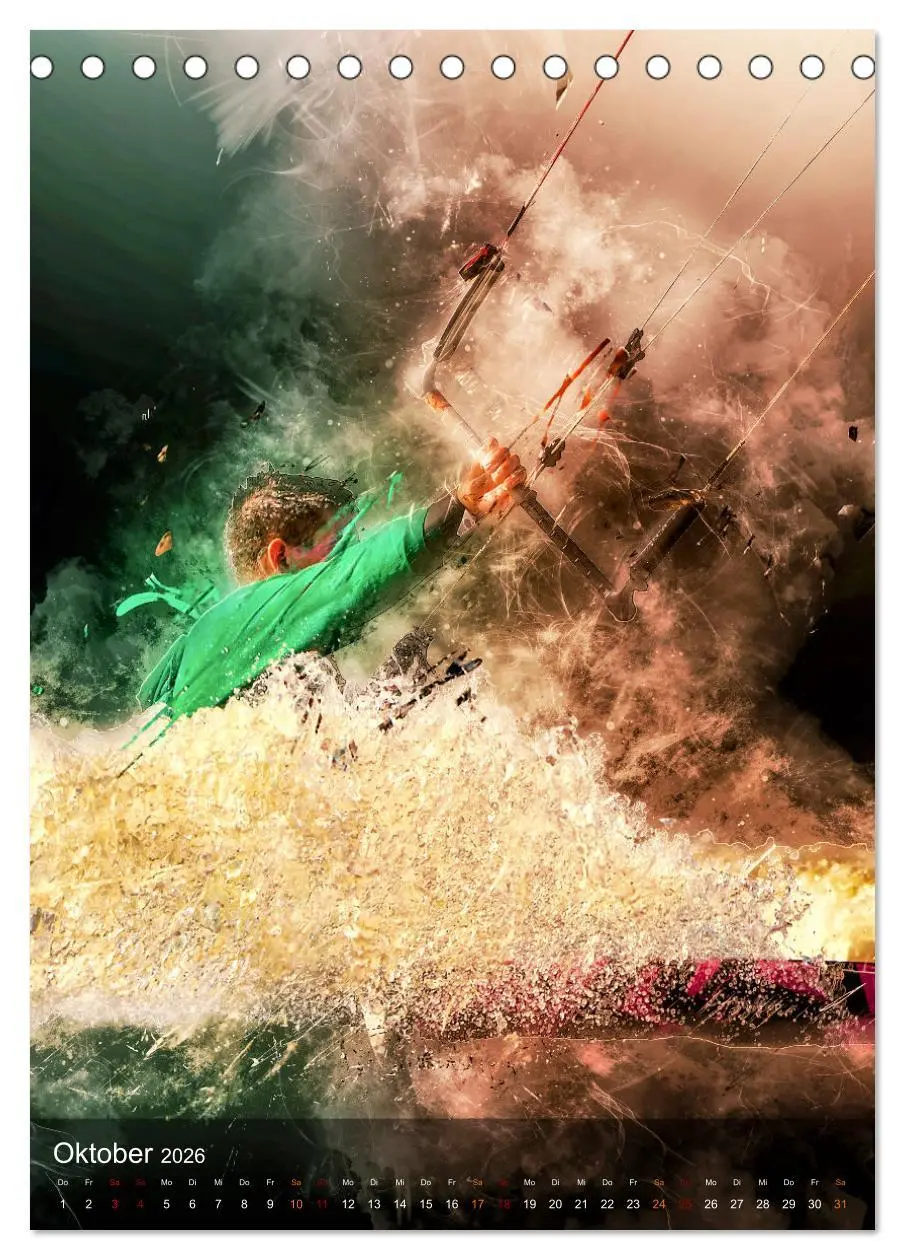 Bild: 9783516367102 | Kitesurfen - einfach cool (Tischkalender 2026 DIN A5 hoch),...