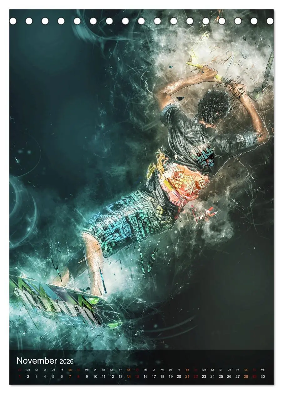 Bild: 9783516367102 | Kitesurfen - einfach cool (Tischkalender 2026 DIN A5 hoch),...