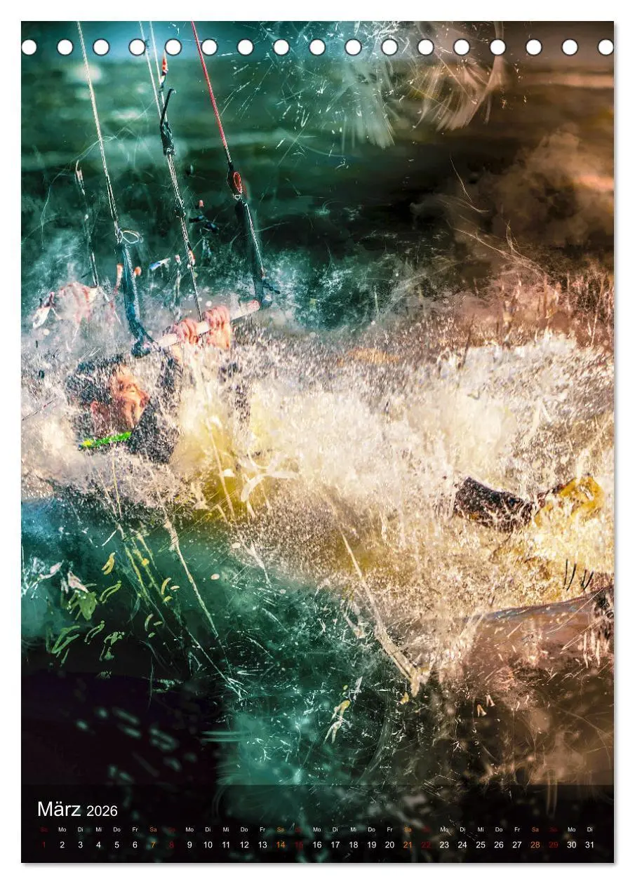 Bild: 9783516367102 | Kitesurfen - einfach cool (Tischkalender 2026 DIN A5 hoch),...