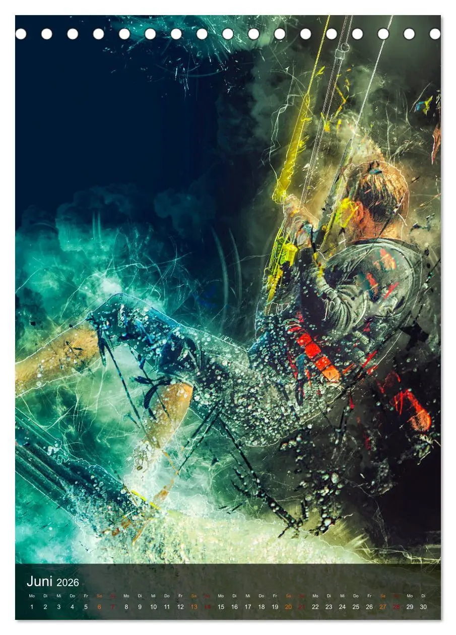 Bild: 9783516367102 | Kitesurfen - einfach cool (Tischkalender 2026 DIN A5 hoch),...