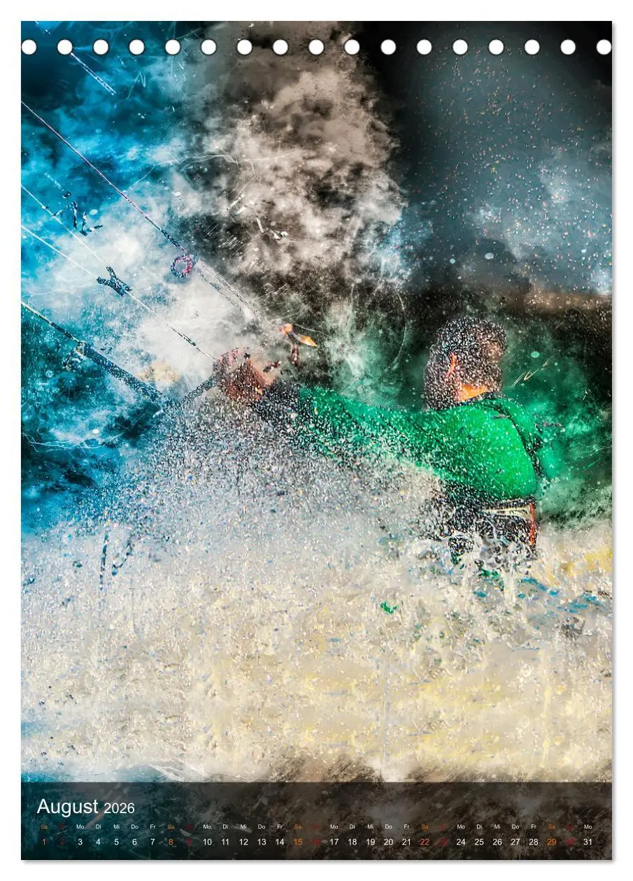 Bild: 9783516367102 | Kitesurfen - einfach cool (Tischkalender 2026 DIN A5 hoch),...