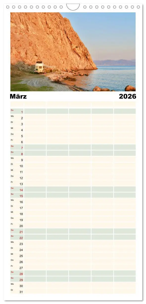 Bild: 9783516507102 | Familienplaner 2026 - Vanlife, Camping - Freiheit - Weiterreisen...