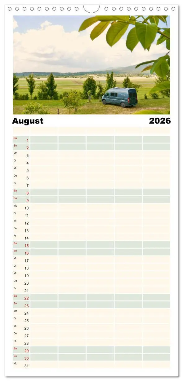 Bild: 9783516507102 | Familienplaner 2026 - Vanlife, Camping - Freiheit - Weiterreisen...