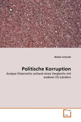 Cover: 9783639297102 | Politische Korruption | Walter Schmidt | Taschenbuch | Deutsch