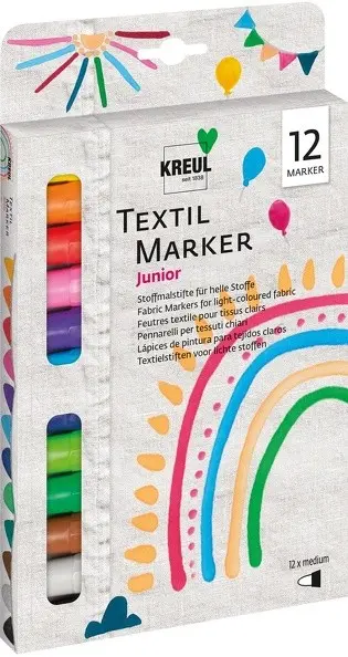 Cover: 4000798097202 | KREUL Textil Marker medium Junior 12er Set | 90720 | 2025 | KREUL