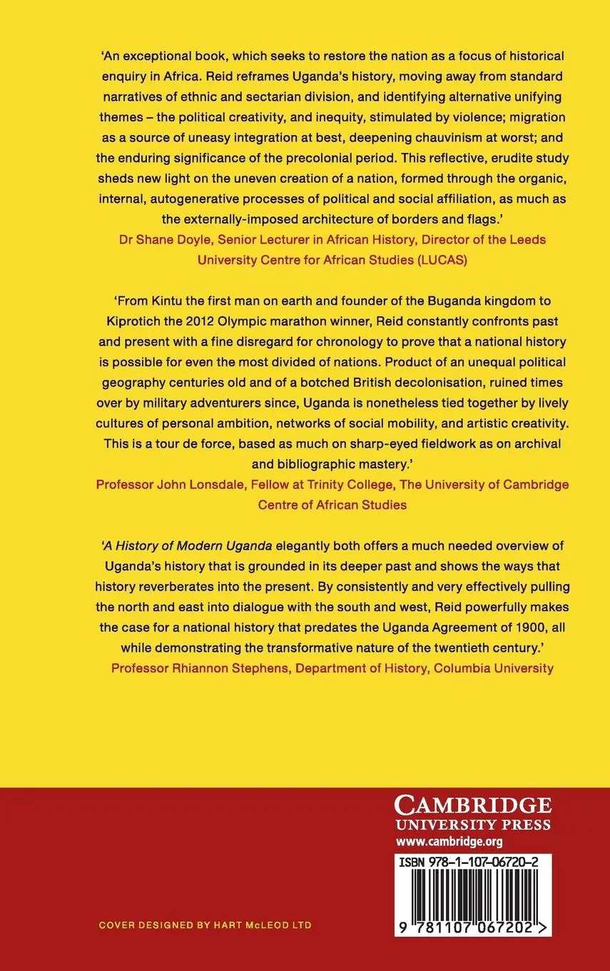 Rückseite: 9781107067202 | A History of Modern Uganda | Richard J. Reid | Buch | Englisch | 2017
