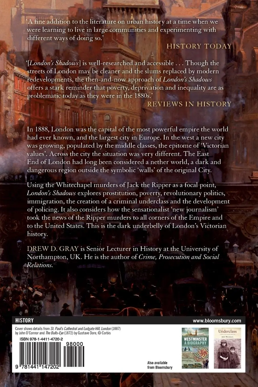 Rückseite: 9781441147202 | London's Shadows | Drew D. Gray | Taschenbuch | Englisch | 2013