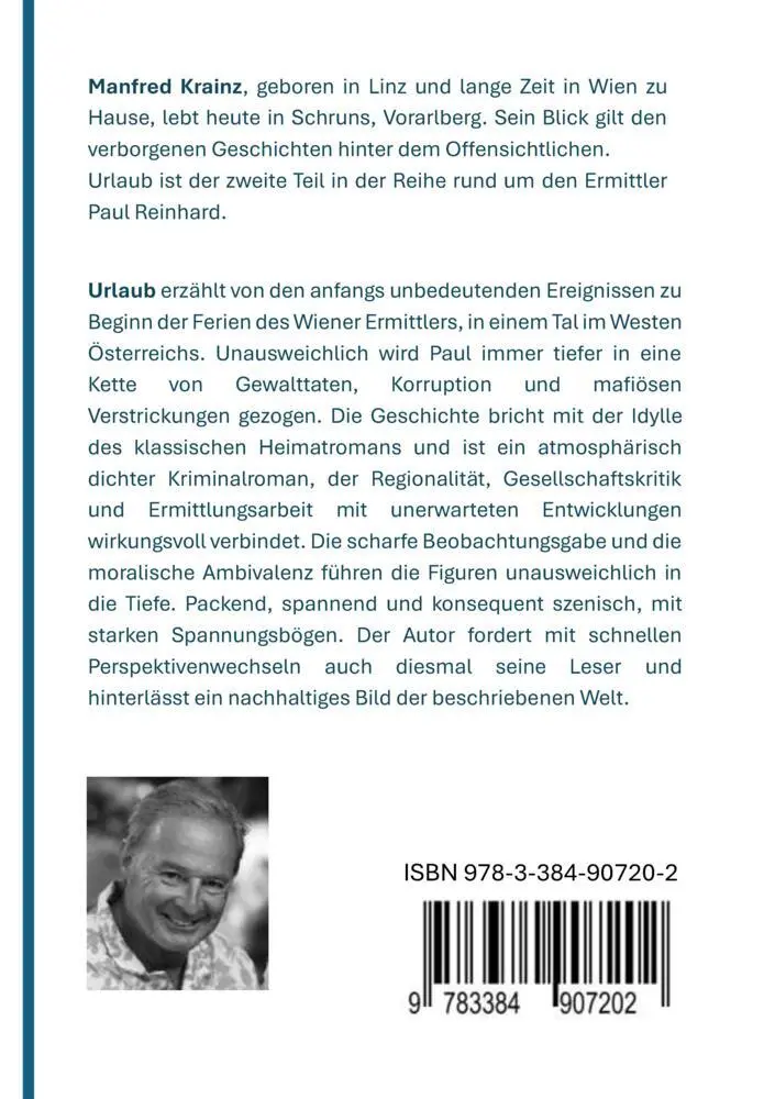 Bild: 9783384907202 | Urlaub | Paul Reinhards nächster Fall | Manfred Krainz | Taschenbuch