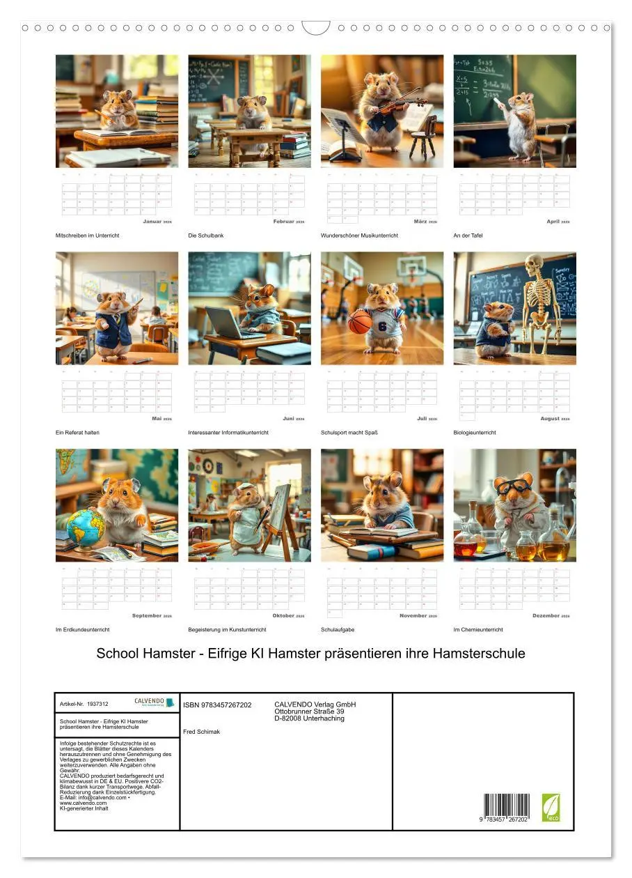 Bild: 9783457267202 | School Hamster - Eifrige KI Hamster präsentieren ihre Hamsterschule...