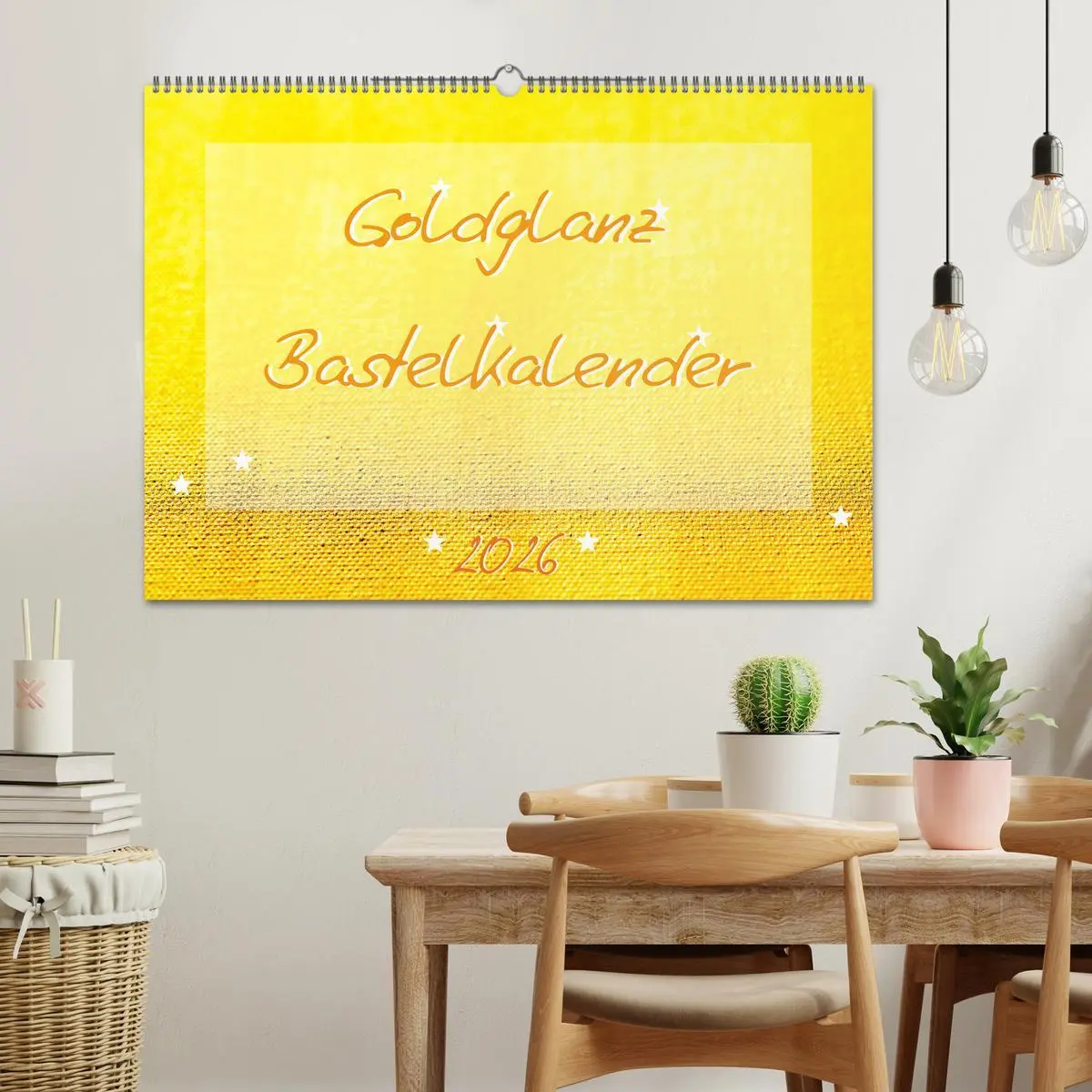 Bild: 9783457717202 | Goldglanz Bastelkalender (Wandkalender 2026 DIN A2 quer), CALVENDO...
