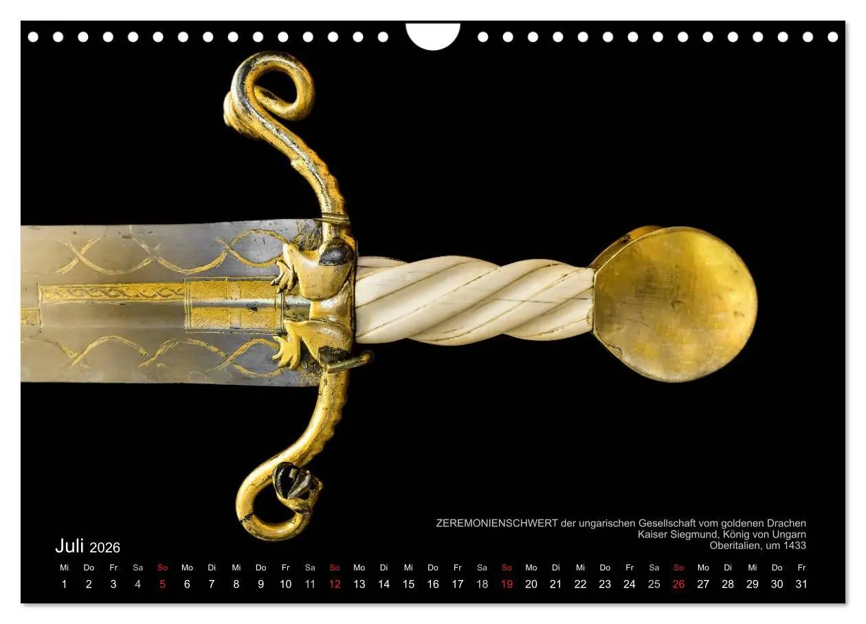 Bild: 9783457957202 | Historische Rüstungen und Waffen (Wandkalender 2026 DIN A4 quer),...