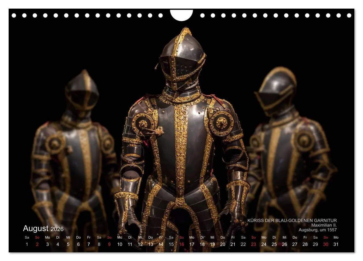 Bild: 9783457957202 | Historische Rüstungen und Waffen (Wandkalender 2026 DIN A4 quer),...